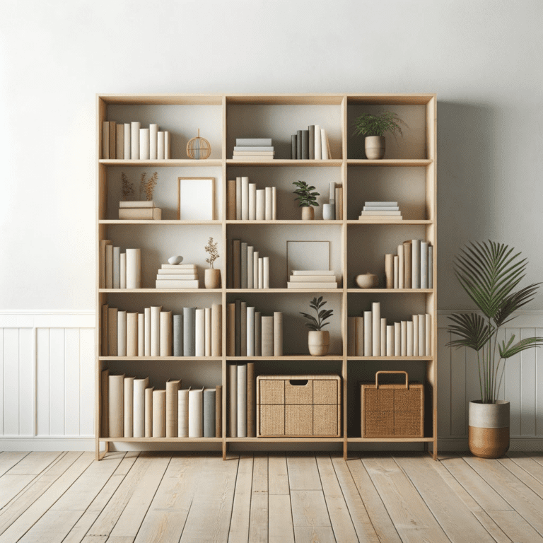 Bookcase In A Clean, Uncluttered Interior Setting