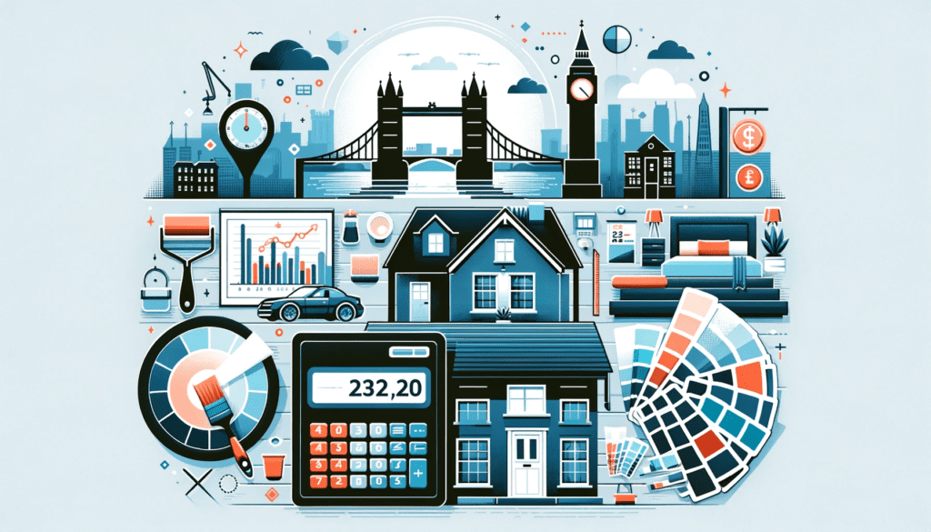 How Much To Paint A House Interior? A Image Representing The Cost Of Painting A House Interior In London, Uk.